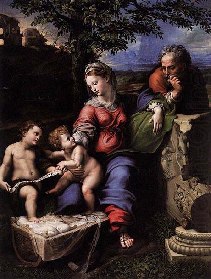 Holy Family below the Oak, RAFFAELLO Sanzio